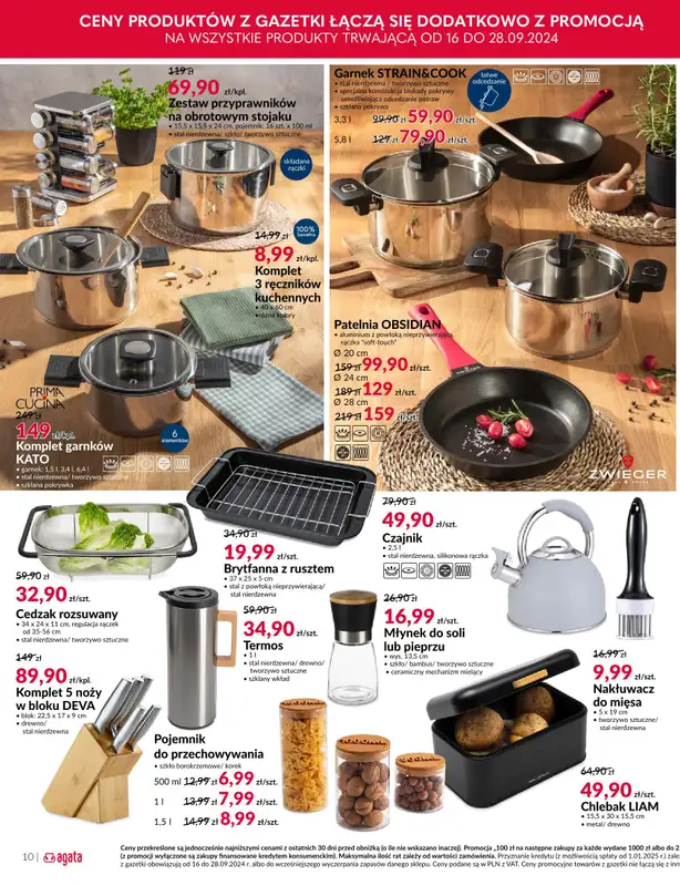 Salony Agata - gazetka promocyjna Gazetka od poniedziałku 16.09 do soboty 28.09 - strona 10