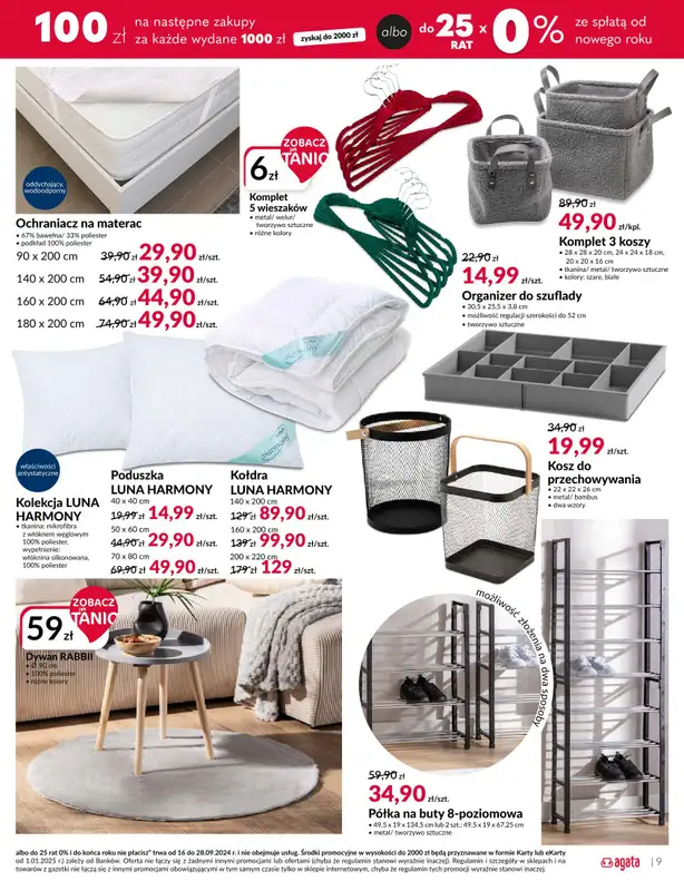 Salony Agata - gazetka promocyjna Gazetka od poniedziałku 16.09 do soboty 28.09 - strona 9