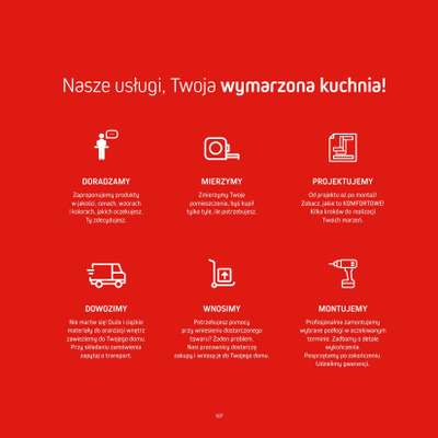 Komfort - gazetka promocyjna Katalog Kuchnie od środy 18.09 do środy 31.12 - strona 107