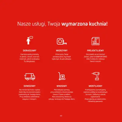 Komfort - gazetka promocyjna Katalog Kuchnie od środy 18.09 do środy 31.12 - strona 107 Komfort - gazetka promocyjna Katalog Kuchnie od środy 18.09 do środy 31.12 - strona 107