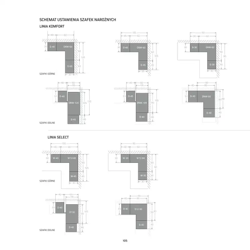 Komfort - gazetka promocyjna Katalog Kuchnie od środy 18.09 do środy 31.12 - strona 105