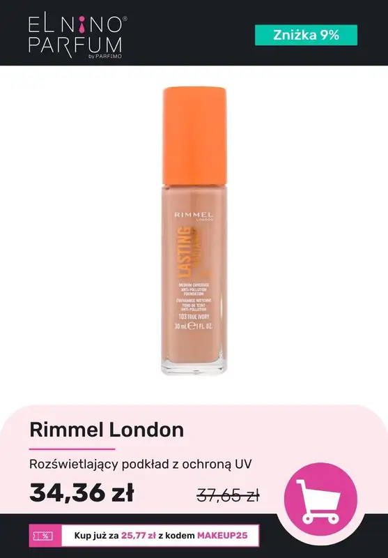 Elnino-Parfum - gazetka promocyjna -25% na kosmetyki do makijażu od środy 18.09 do wtorku 01.10 - strona 8