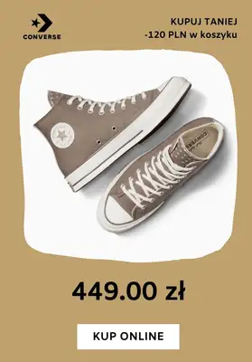 Converse - gazetka promocyjna Do 120 zł na trampki od środy 18.09  - strona 8