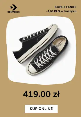 Converse - gazetka promocyjna Do 120 zł na trampki od środy 18.09  - strona 4