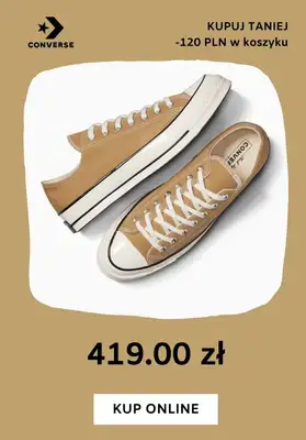Converse - gazetka promocyjna Do 120 zł na trampki od środy 18.09  - strona 10