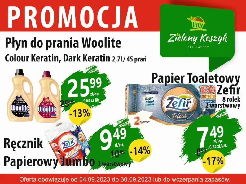 Zielony Koszyk - gazetka promocyjna Gazetka od poniedziałku 23.09 do poniedziałku 30.09 - strona 7