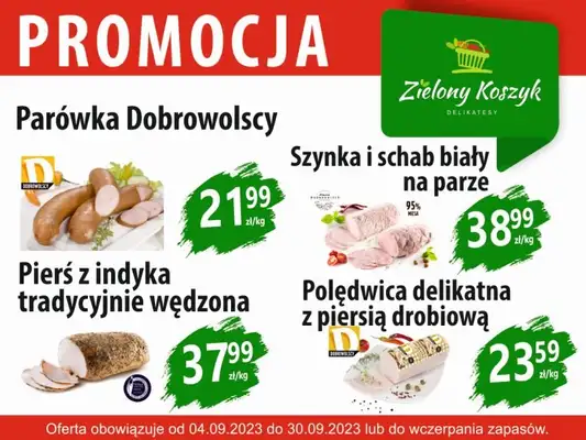 Zielony Koszyk - gazetka promocyjna Gazetka od poniedziałku 23.09 do poniedziałku 30.09 - strona 6 Zielony Koszyk - gazetka promocyjna Gazetka od poniedziałku 23.09 do poniedziałku 30.09 - strona 6