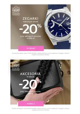 2024 STYLOWE ZAKUPY - gazetka promocyjna W.Kruk | Rabat 20% STYLOWE ZAKUPY! od piątku 27.09 do środy 02.10 - strona 2