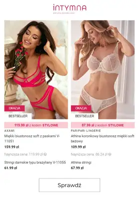 2024 STYLOWE ZAKUPY - gazetka promocyjna Intymna | Bielizna do -70% od piątku 27.09 do środy 02.10 - strona 2