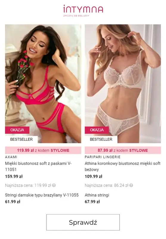 2024 STYLOWE ZAKUPY - gazetka promocyjna Intymna | Bielizna do -70% od piątku 27.09 do środy 02.10 - strona 2