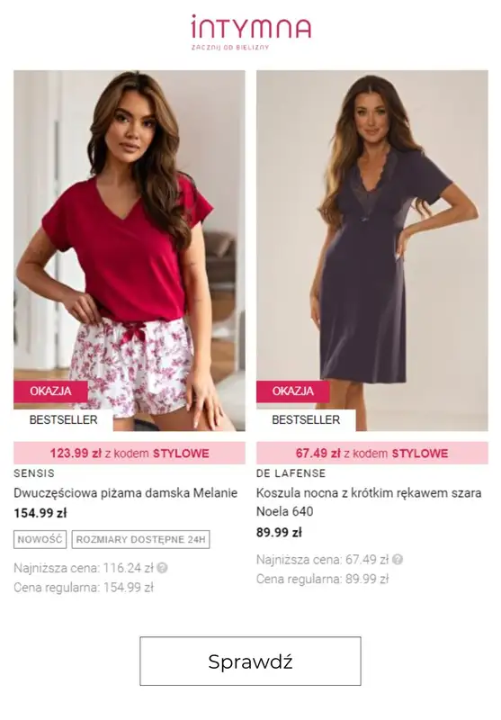 2024 STYLOWE ZAKUPY - gazetka promocyjna Intymna | Bielizna do -70% od piątku 27.09 do środy 02.10 - strona 4