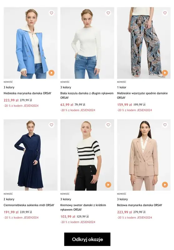 2024 STYLOWE ZAKUPY - gazetka promocyjna Orsay | Extra -20% na wszystko od piątku 27.09 do środy 02.10 - strona 2