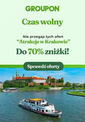 Groupon - gazetka promocyjna Sprawdź najlepsze oferty w Krakowie! od wtorku 01.10 do wtorku 29.10 - strona 3 Groupon - gazetka promocyjna Sprawdź najlepsze oferty w Krakowie! od wtorku 01.10 do wtorku 29.10 - strona 3