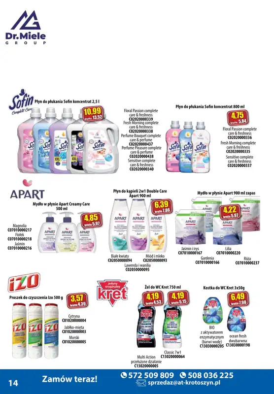 A-T - gazetka promocyjna Gazetka od czwartku 03.10 do czwartku 31.10 - strona 14