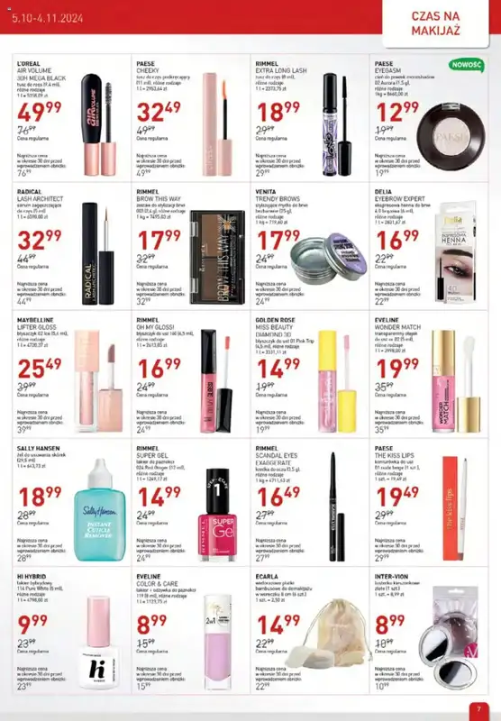 Drogerie Jawa - gazetka promocyjna Gazetka od soboty 05.10 do poniedziałku 04.11 - strona 7