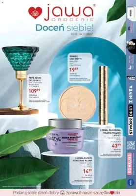 Drogerie Jawa - gazetka promocyjna Gazetka od soboty 05.10 do poniedziałku 04.11 Drogerie Jawa - gazetka promocyjna Gazetka od soboty 05.10 do poniedziałku 04.11