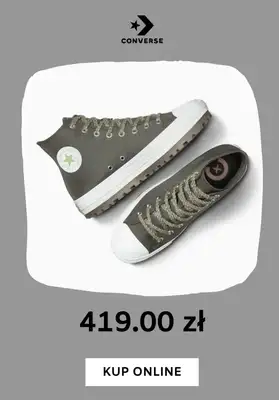 Converse - gazetka promocyjna Buty na deszcz od poniedziałku 07.10  - strona 10 Converse - gazetka promocyjna Buty na deszcz od poniedziałku 07.10  - strona 10