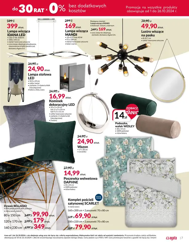 Salony Agata - gazetka promocyjna Gazetka od czwartku 10.10 do soboty 26.10 - strona 7