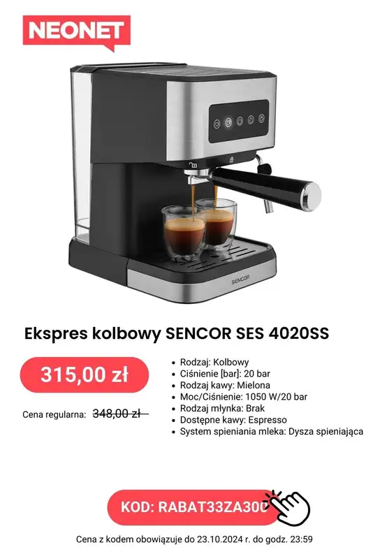 NEONET - gazetka promocyjna -33 zł za każde wydane 300 zł od czwartku 10.10 do środy 23.10 - strona 6