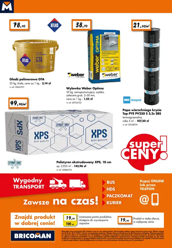 Bricoman - gazetka promocyjna Gazetka od poniedziałku 14.10 do niedzieli 10.11 - strona 12