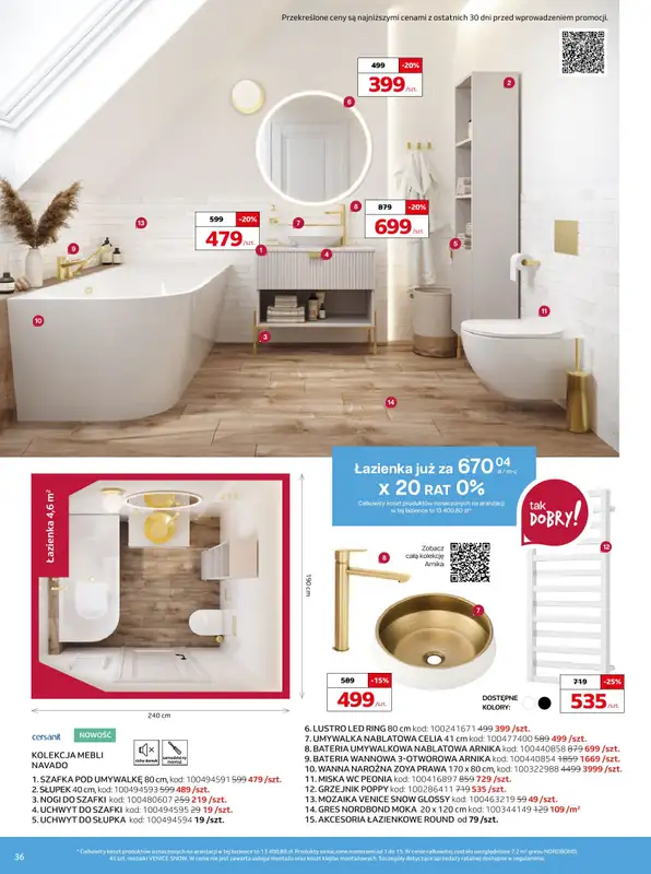 Komfort - gazetka promocyjna Przepis na satysfakcję od środy 16.10 do wtorku 29.10 - strona 36