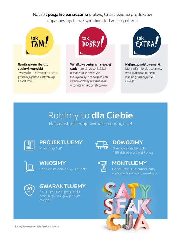 Komfort - gazetka promocyjna Przepis na satysfakcję od środy 16.10 do wtorku 29.10 - strona 39