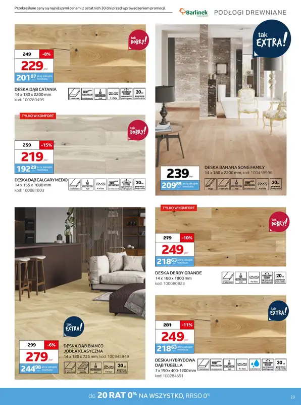 Komfort - gazetka promocyjna Przepis na satysfakcję od środy 16.10 do wtorku 29.10 - strona 23