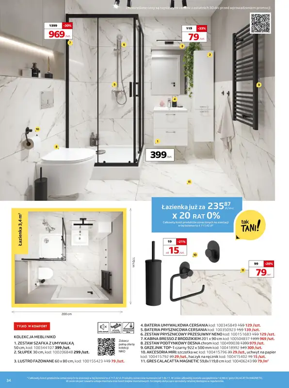 Komfort - gazetka promocyjna Przepis na satysfakcję od środy 16.10 do wtorku 29.10 - strona 34