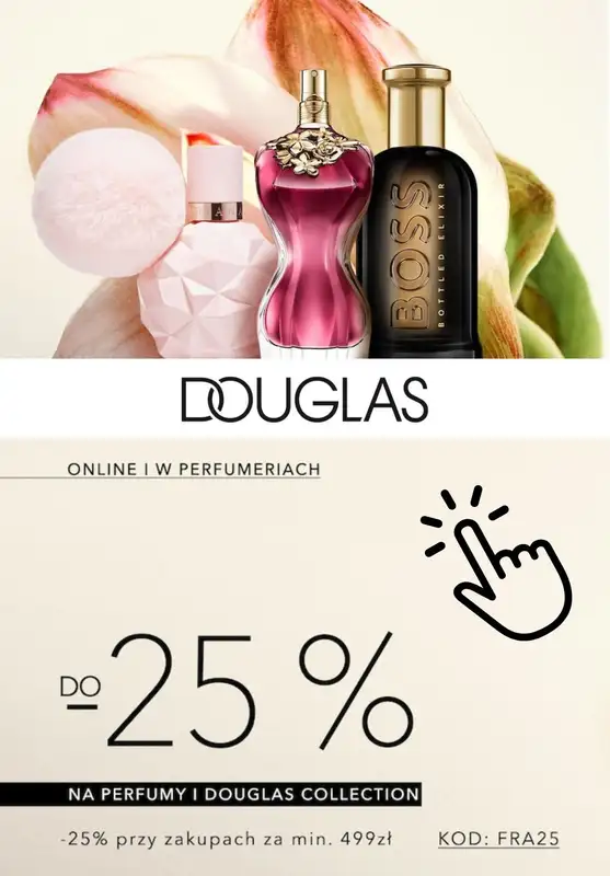 Douglas - gazetka promocyjna Do -25% na perfumy i Douglas Collection od piątku 18.10 do soboty 19.10