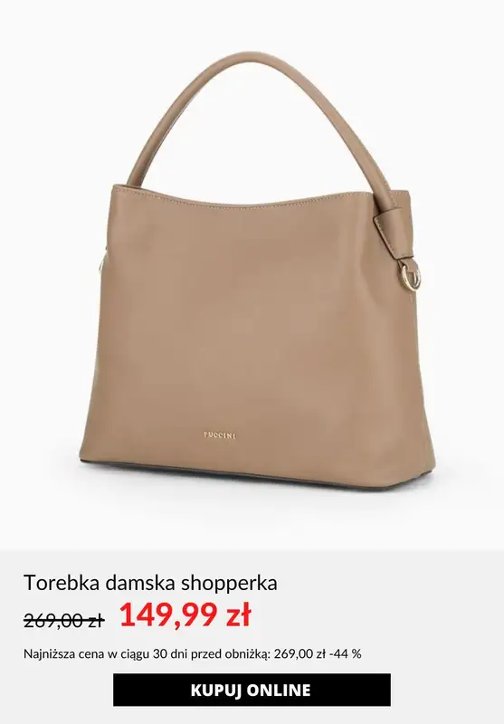 Puccini - gazetka promocyjna Do -50% na torebki od piątku 18.10  - strona 8