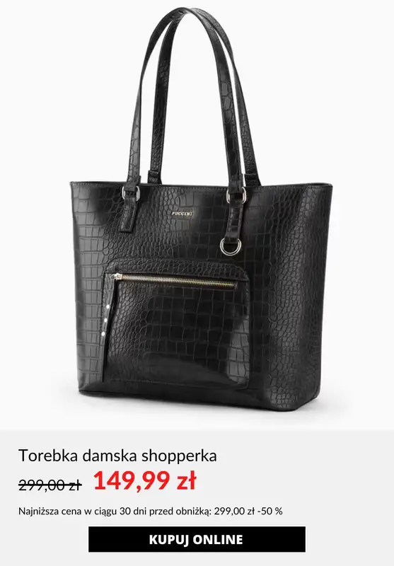 Puccini - gazetka promocyjna Do -50% na torebki od piątku 18.10  - strona 9