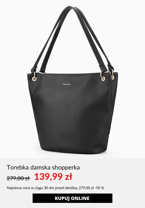 Puccini - gazetka promocyjna Do -50% na torebki od piątku 18.10  - strona 7