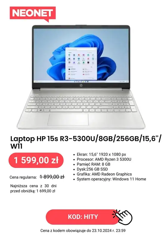 NEONET - gazetka promocyjna HITY cenowe! od poniedziałku 21.10 do środy 23.10 - strona 2