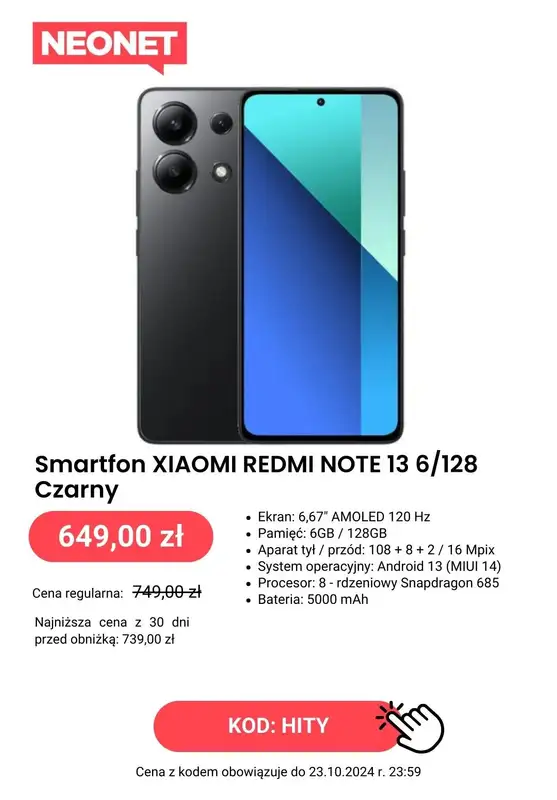 NEONET - gazetka promocyjna HITY cenowe! od poniedziałku 21.10 do środy 23.10 - strona 5