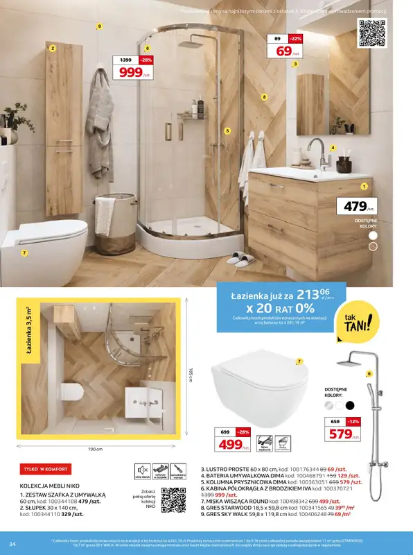 Komfort - gazetka promocyjna Gazetka od środy 30.10 do wtorku 03.12 - strona 34