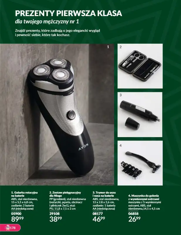 AVON - gazetka promocyjna Katalog listopad 2024 od czwartku 31.10 do soboty 30.11 - strona 178