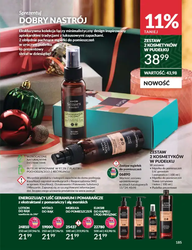 AVON - gazetka promocyjna Katalog listopad 2024 od czwartku 31.10 do soboty 30.11 - strona 185