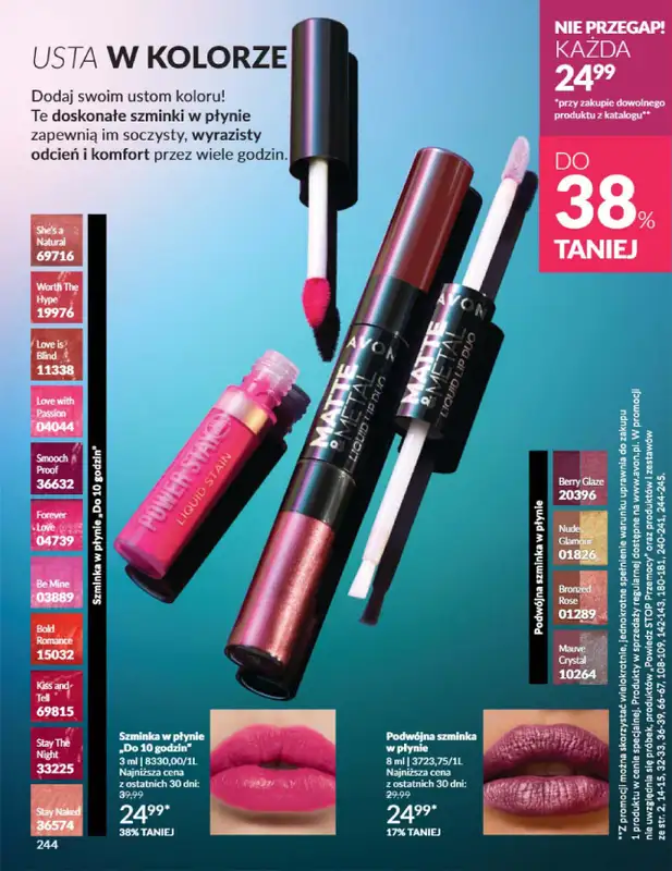 AVON - gazetka promocyjna Katalog listopad 2024 od czwartku 31.10 do soboty 30.11 - strona 244