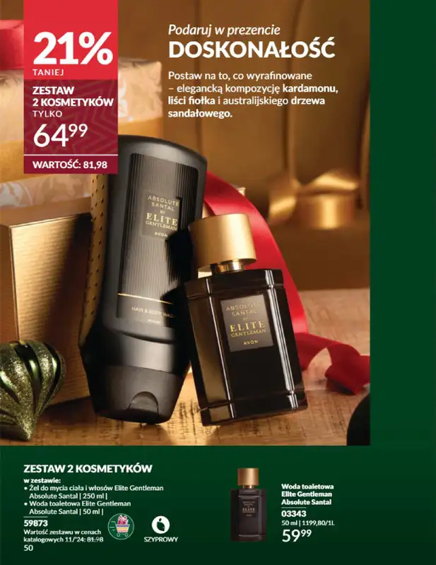 AVON - gazetka promocyjna Katalog listopad 2024 od czwartku 31.10 do soboty 30.11 - strona 50
