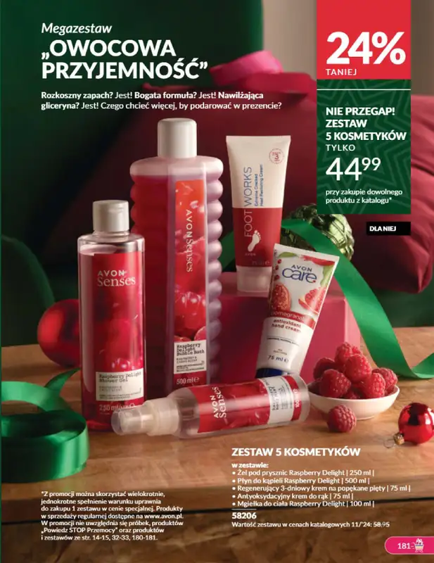 AVON - gazetka promocyjna Katalog listopad 2024 od czwartku 31.10 do soboty 30.11 - strona 181