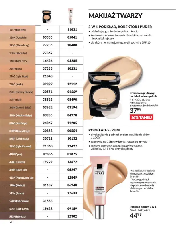 AVON - gazetka promocyjna Katalog listopad 2024 od czwartku 31.10 do soboty 30.11 - strona 70