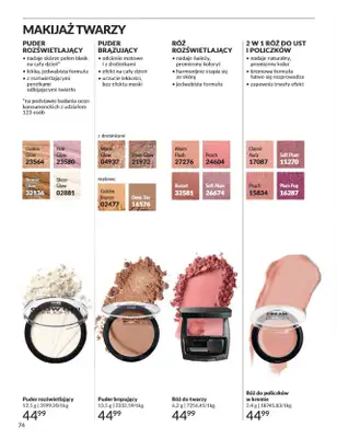 AVON - gazetka promocyjna Katalog listopad 2024 od czwartku 31.10 do soboty 30.11 - strona 74 AVON - gazetka promocyjna Katalog listopad 2024 od czwartku 31.10 do soboty 30.11 - strona 74