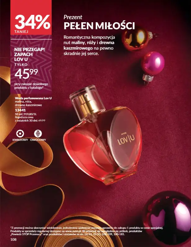 AVON - gazetka promocyjna Katalog listopad 2024 od czwartku 31.10 do soboty 30.11 - strona 108