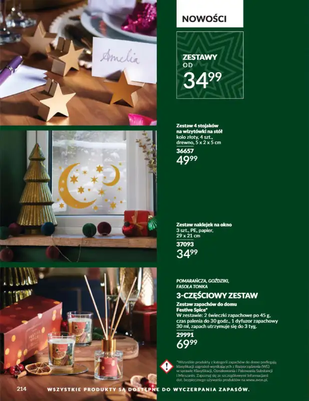 AVON - gazetka promocyjna Katalog listopad 2024 od czwartku 31.10 do soboty 30.11 - strona 214