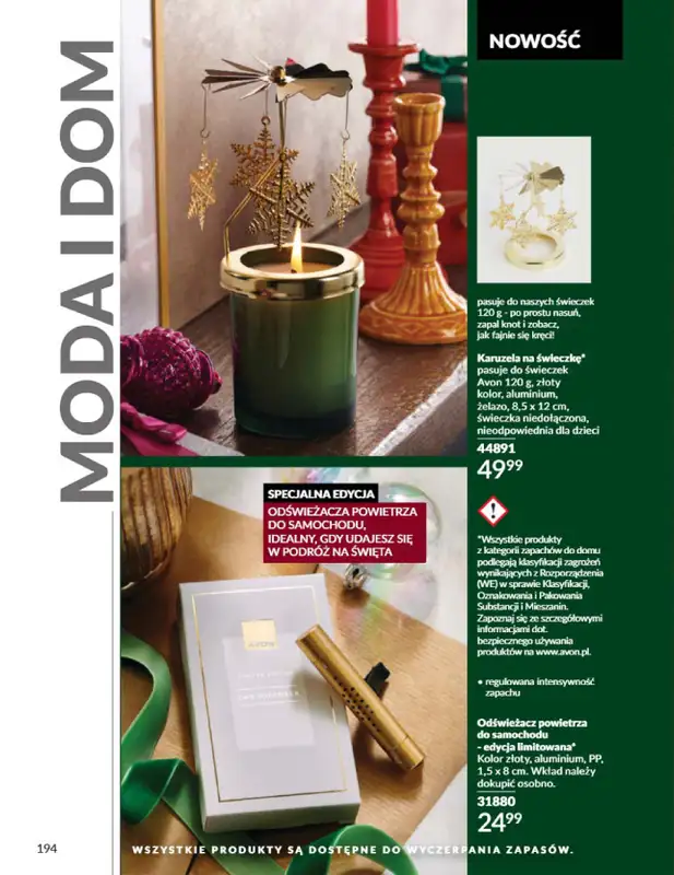 AVON - gazetka promocyjna Katalog listopad 2024 od czwartku 31.10 do soboty 30.11 - strona 194