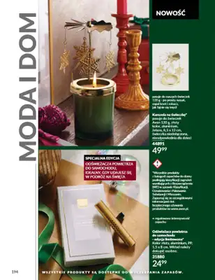 AVON - gazetka promocyjna Katalog listopad 2024 od czwartku 31.10 do soboty 30.11 - strona 194 AVON - gazetka promocyjna Katalog listopad 2024 od czwartku 31.10 do soboty 30.11 - strona 194