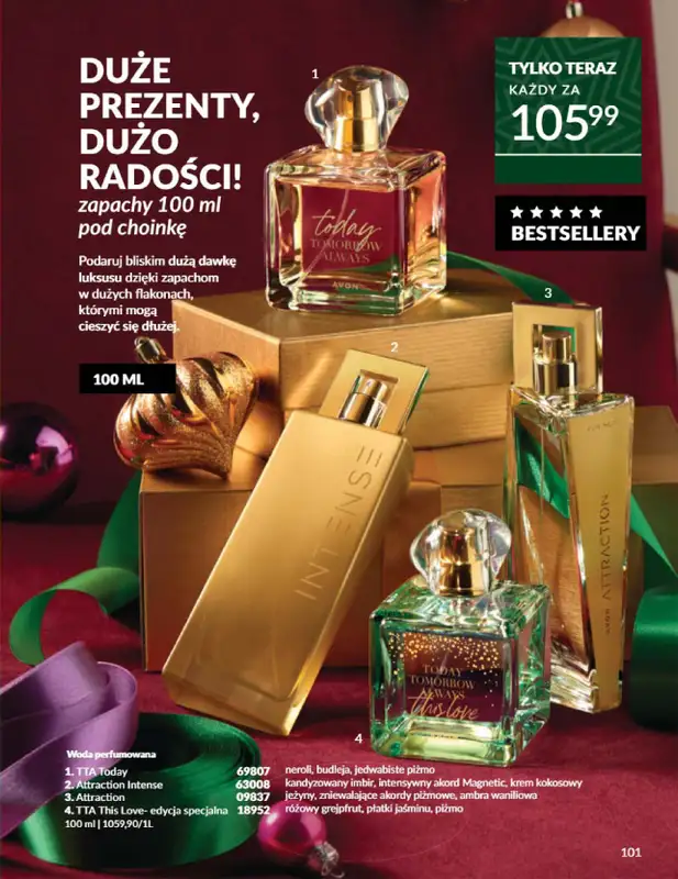 AVON - gazetka promocyjna Katalog listopad 2024 od czwartku 31.10 do soboty 30.11 - strona 101