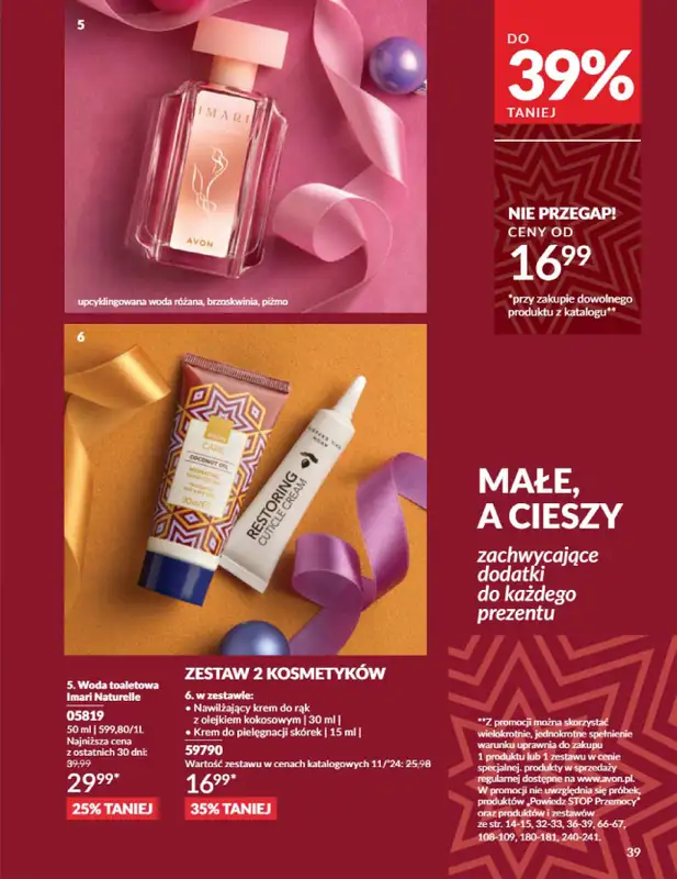 AVON - gazetka promocyjna Katalog listopad 2024 od czwartku 31.10 do soboty 30.11 - strona 39