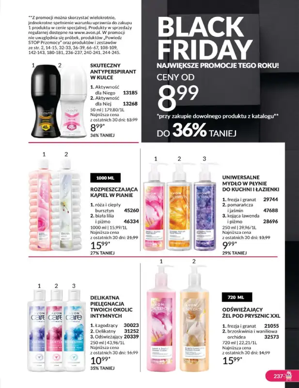 AVON - gazetka promocyjna Katalog listopad 2024 od czwartku 31.10 do soboty 30.11 - strona 237