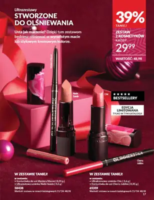 AVON - gazetka promocyjna Katalog listopad 2024 od czwartku 31.10 do soboty 30.11 - strona 17 AVON - gazetka promocyjna Katalog listopad 2024 od czwartku 31.10 do soboty 30.11 - strona 17